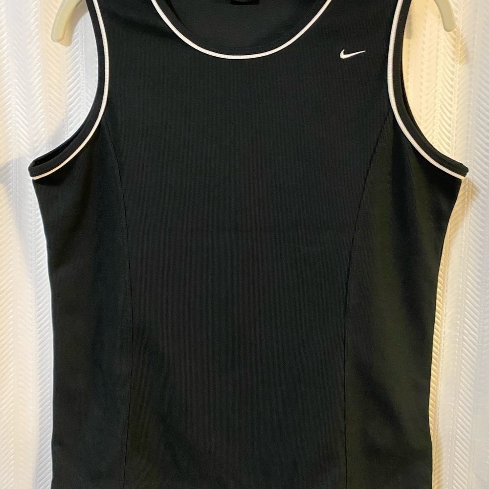 Nike Women's Black Tank Top with White Trim